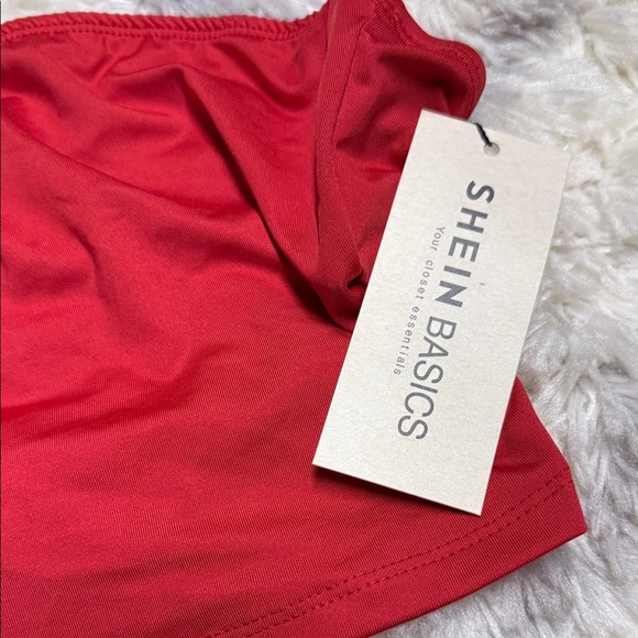 SHEIN Women's Red and Black Tube Tops - Picture 2 of 2